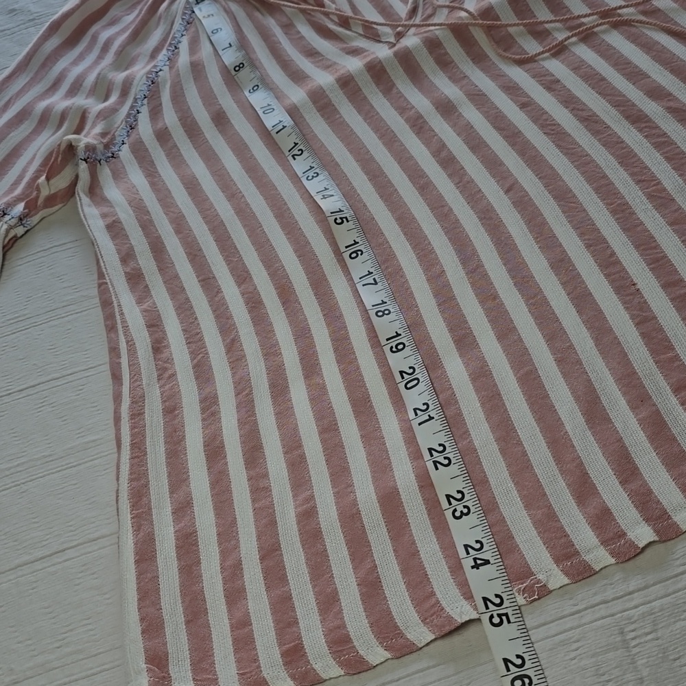 Paige Jovannie Striped Blouson Sleeve Blouse - Picture 10 of 16